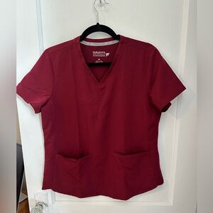 Fabletics Scrub Set, Red, Size M
